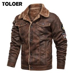 Winter Warm Army Tactical Jackets Men Pilot Bomber Flight Military Jacket Male Casual Thick Fleece Cotton Wool Liner Coat Suede 201119