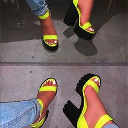 Women Heels Sandals Ankle-Wrap Ladies Party Evening Shoes Sexy Mixed Colours Buckle Strap Sandles 9085 201021