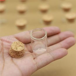 50pcs/lot 22*30mm 5ml Small Glass Vial Bottle Test Tube Cork Stopper Mini Container Jars Tiny glasshigh qualtity