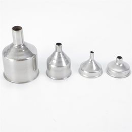 Stainless Steel Funnel Mini Hopper Wine Hip Flask Refilling Accessory Tool Liquid Oil Kitchen Cooking Gadgets 2 Sizes