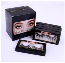 Super Long 25mm 6D Mink Eyelashes Dramatic Real Mink Hair Lashes 25 mm Handmade False Eyelash free shipping