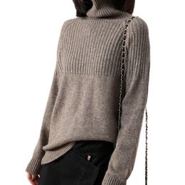 Tailor Sheep Cashmere sweater women long-sleeved thickening pullover loose oversize turtleneck sweater female warm wool tops 201128