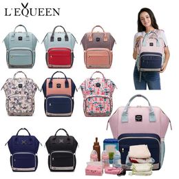 LEQUEEN Fashion Mummy Maternity Nappy Bag Large Capacity Baby Bag Travel Backpack Designer Nursing Bag for Baby Care LJ201013