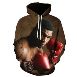 У всех есть план Mike Tyson Boxing White Unisex MMA Sports Long Sleeve Hoodie 201020