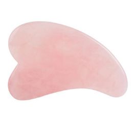 2021 new Rose Quartz Gua Sha Board Pinka Jade Stone Body Facial Eye Scraping Plate Acupuncture Relaxation Health Care