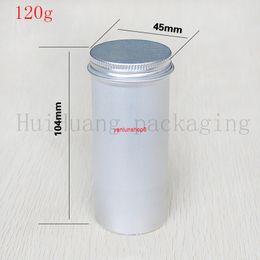 50pcs 120g Aluminium jars cream with screw lid,cosmetic case jar,aluminum tins, aluminum lip balm containergood package