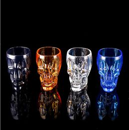 Bar KTV glass cups 500ml large skull grimace water Tumblers Beer cup with handle