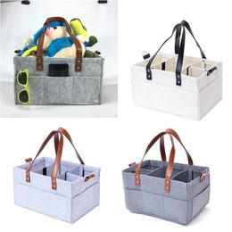 High capacity Layered Storage Nappy Caddy Organiser Baby Box Storage Portable Car Organiser Newborn Essentials Baby Mummy bag LJ201013