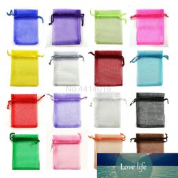 50pcs 7x9 9x12 11x16 13x18 17x23 15x20cm Organza Bags Jewellery Pouches Wedding Part Decoration Drawable Bag Gift Packaging 77