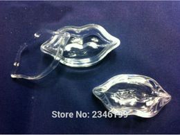 5G 100pcs/lot Small Mouth Shape Cosmetic Powder Container, Clear Empty Eyeshadow Case, Plastic DIY Lip Balm Container