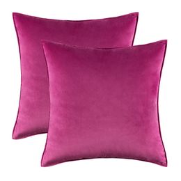 45x45cm Solid Colour velvet pillow case Pillowcase Home Sofa Car Cushion Cover Without insert