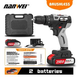 Brushless Cordless Impact Power Tools Hammer Industrial Electric Drill 201225