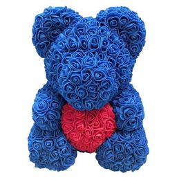 25CM Heart Bear Wedding Party Decoration Valentine Girlfriend Anniversary Gift Teddy Bear Rose Handcrafted Valentine's Day gifts