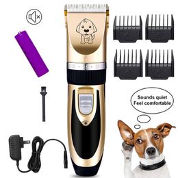 Pet Shave Clipper Hai Low Noise Cordless Electric Dog Cat Grooming Trimming Kit For All Pets