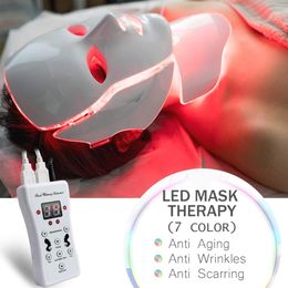 7 Color Pdt Electrical Led Facial Mask Light Therapy / Led Light Therapy Mask