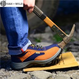 Winter Men Work Safety Steel Toe Warm Breathable Men's Casual Boots Puncture Proof Labor Insurance Shoes Y200915
