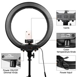 FreeShipping 18" LED Ring Light 512 PCS LED Dimmable Photography Ring Lamp Photo light ring for YouTube makeup