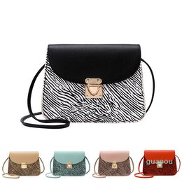 Evening Bags Animal Prints Small Square Bag Mini PU Shoulder Messenger For Women Purses Clutch Ladies Designer Handbags High Quality