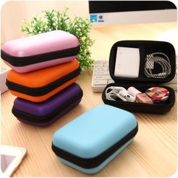 Colour EVA PU Waterproof Finishing Package Storage Bag Zipper Cute Pouches Portable Key Earphone Data Cables Organiser Bags