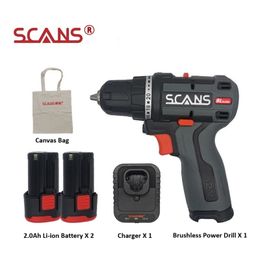 SCANS S120 12V BRUSHLESS LI-ION BATTERY MINI CORDLESS POWER DRILL S120 201225