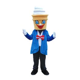Halloween Blue Ice Creams Mascot Costumes Christmas Fancy Party Dress Cartoon Character Outfit Suit Adults Size Carnival Easter Advertising Theme Clothing