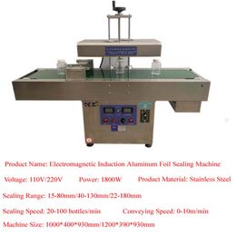 High Quality Electromagnetic Induction Aluminum Foil Sealing Machine For Glass Bottle Plastic Bottle Continuous Induction Sealer Machine