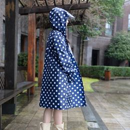 Raincoat Women Men Poncho Waterproof Long Dots,Outdoors Rain Coat Jackets Female Cloak Chubasqueros Mujer 201110