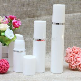 30ml Silver Line Empty Airless Bottles Vacuum Emulsion Plastic Bottle Lotion Pump On Travelling Cosmetic Containers 10pcs/lotpls order