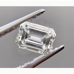 100% Genuine Loose Stone Moissanite Diamond 2ct 6*8mm D Colour VVS1 Emerald Cut Gemstones Undefined For Ring With GRA Certificate