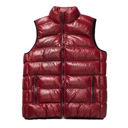 Men's Vest Casual Jacket Man Sleeveless Light Vest Male Winter Warm Men's Outerwear Vest Solid Vests For Men Waistcoat S-3XL 201126