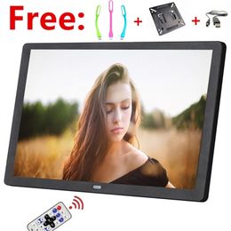 15 inch Screen LED Backlight HD 1280*800 Digital Po Frame Electronic Album Picture Music Movie Full Function Good Gift 211222