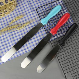 Baking Tools Stainless Steel Cream Cake Scraper Birthday Party Butter Cakes Knives Jam Cheese Scrapers Kitchen Dinnerware BH6081 WLY