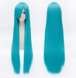 Charming Long Straight Stylish Turquoise Cosplay Wig Hair