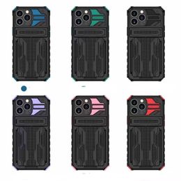 Shockproof Stand Phone Cases For iPhone 13 12 11 Pro Max XS XR 7 8 Plus S21 Ultra Note20 With card Hybrid Armor Cover A02 A72 A22 A42 A32