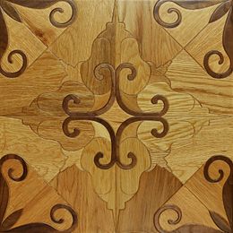 Oak floor decoration hardwood Wall sticker rugs designed parquet flooring tile living room decor woodworking solid furniture medallion inlay art claddin