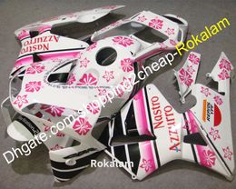 Bodywork For Honda CBR600RR F5 2003 2004 CBR 600 RR 03 04 Pink White Black Motorbike Bodywork Fairing Kit (Injection molding)