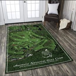 Erugear Augusta National Golf Club Rug 3D All Over Printed Non-slip Mat Dining Room Living Soft Bedroom Carpet 220301