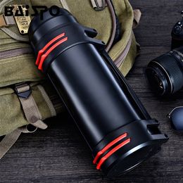 BAISPO Travel Thermos Bottle Outdoor Travel Water Thermo Cup 3L/2L Stainless Steel Hot Water Tea Bottle Portable Vacuum Thermos 201204