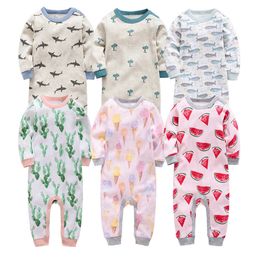 baby clothes long Sleeve cotton infant baby clothing romper cartoon costume ropa bebe 3 6 9 12 M newborn boy girl clothes 201028