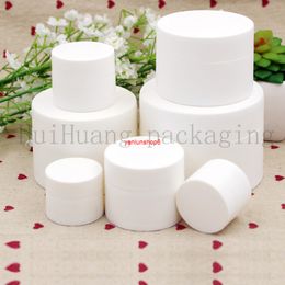 50pcs/lot 15g 30g white Cream Jar,Cosmetic Container,Sample Jar,Display Case,Cosmetic Packaging,Mini plastic bottle small tingood package