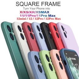 Soft Silicone Phone Case For iPhone 12 11 Pro Max x xs xr 8 7 6 6s Plus Phone Case For iphone xs max