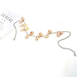 Shell Necklace Beach Jewelry Boho Choker Necklace Behemian Tassel Chain Necklace