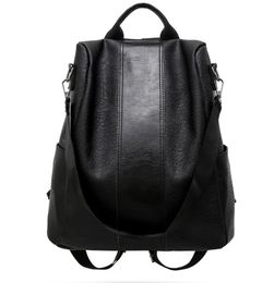 Price Fashion Small PU Leather Casual Backpack Women Girls Korean Style With Zippers