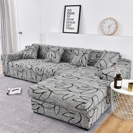 sofa cover elastic couch sectional chair It needs order 2pieces if your is corner L-shape 220302