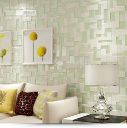 Wholesale- New Mordern Fashion 3D Mosaic Wallpapers for Living room Bedding room ,Of Wallpaper Roll For Walls Tapety,papel de parede1