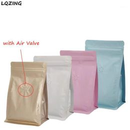 Storage Bags Capacity 150g/300g Coffee Bean Bag With Valve Foil Packaging Tea Powder Stand Up Pouches Kitchen Food Package