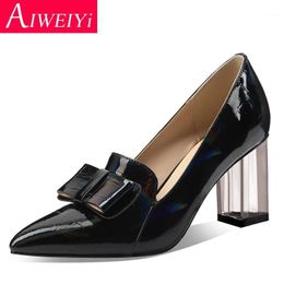 High Heeled Shoes Woman Black Pink Pointed toe High Heels Sweet Bow Non-Slip Ladies Dress Party Pumps1