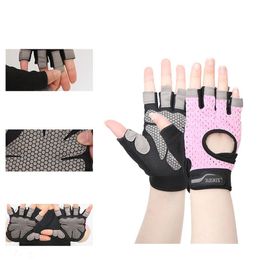 Men Women Weightlifting Gloves Gym Half Finger Sports Fitness Gloves Anti-slip Resistance Exercise Training Wrist Gloves Q0108