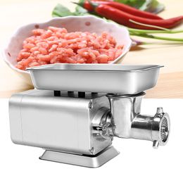 Electric meat grinder stainless steel shell heavy meat grinder household meat grinder sausage filling machine processor