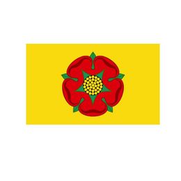 Lancashire Flag High Quality 3x5 FT England County Banner 90x150cm Festival Party Gift 100D Polyester Indoor Outdoor Printed Flags